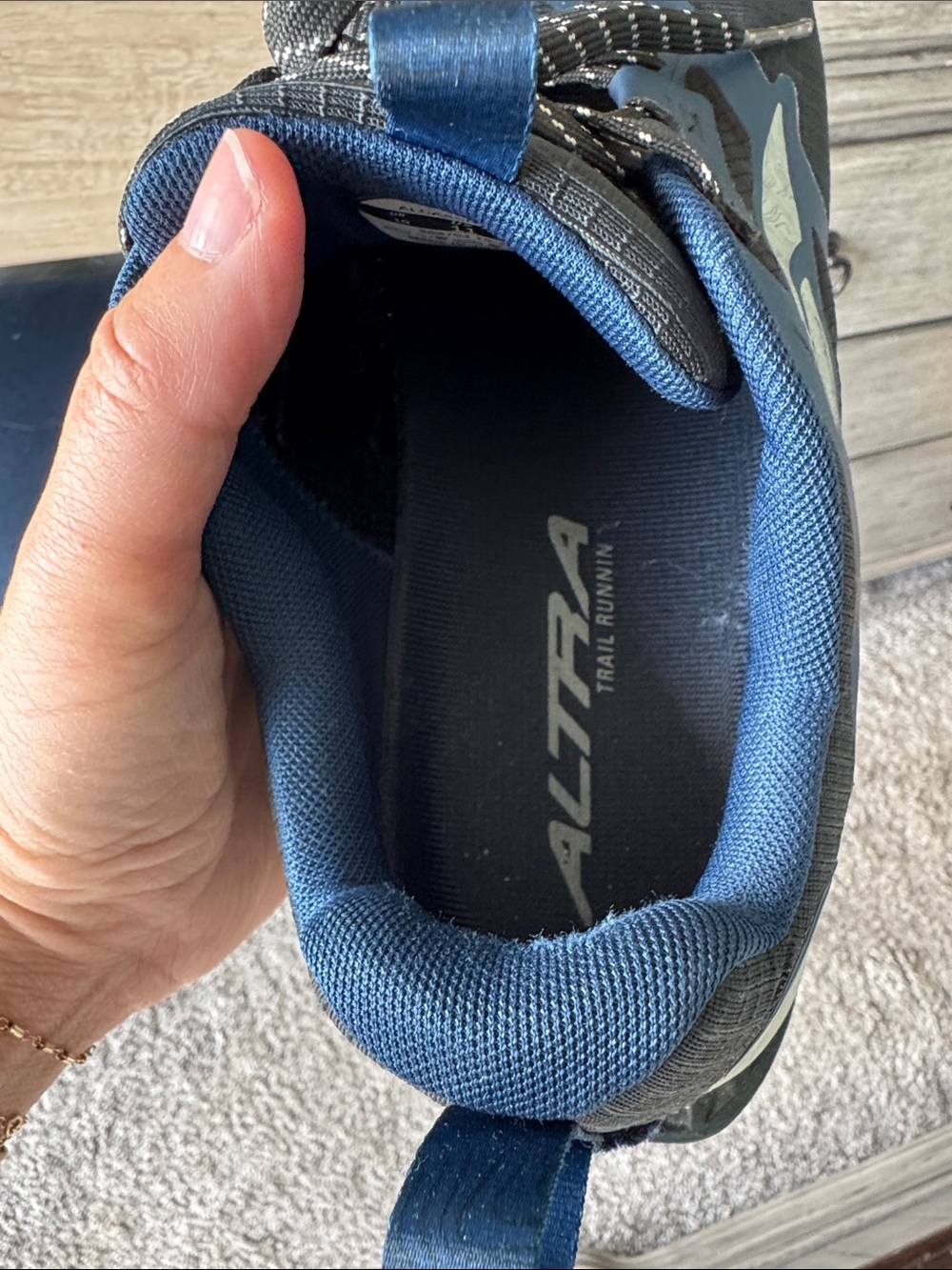 Altra Blue and Black Men's Trail Running Shoes size 11 - Picture 5 of 5